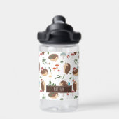 Süßer Igel Pilz Waldtier Kinder Trinkflasche (Rückseite)