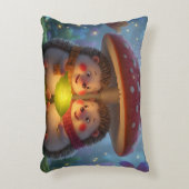 Süßer Igel-Pilz-Wurfkissen Dekokissen (Vorderseite(Vertikal))