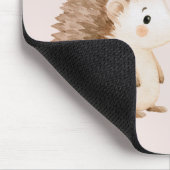 Süßer Igel Rosa Kürbis Mousepad (Ecke)