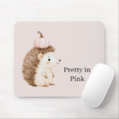 Süßer Igel Rosa Kürbis Mousepad (Mit Mouse)