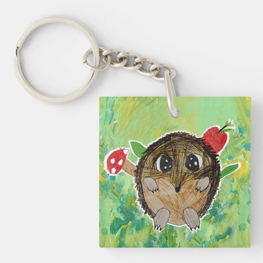 Süßer Igel Schlüsselanhänger (Vorderseite)