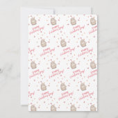 Süßer Igel Valentinstag Karte (Rückseite)