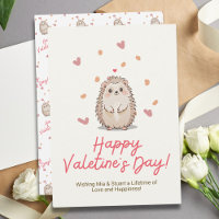 Süßer Igel Valentinstag
