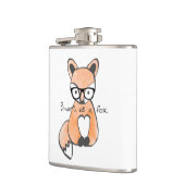 Süßer intelligenter Fuchs Flachmann (Links)