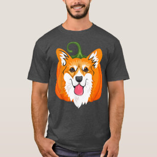 Süßer Jack O Lantern Kürbis Corgi Hund Halloween K T-Shirt