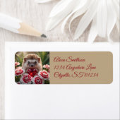 Süßer Januar-Igel mit Granat-Herz (Insitu)