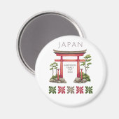 Süßer Japan Torbogen Magnet (Vorderseite/Rückseite)