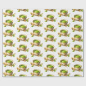 Süßer japanischer Matcha-Fan Geschenkpapier (Flach)