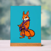 Süßer japanischer Samurai-Eichhörnchen Acrylschild (Neutral)