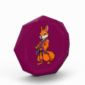 Süßer japanischer Samurai-Eichhörnchen Fotoblock (Links)