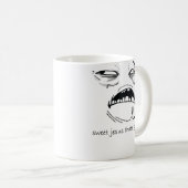 Süßer Jesus, der gut ist (Text) Kaffeetasse (VorderseiteRechts)