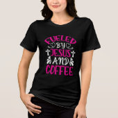 Süßer Jesus Kaffee Wortkunst Tri-Blend Shirt (Vorderseite)