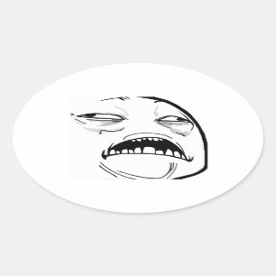 Süßer Jesus Meme - ovale Aufkleber