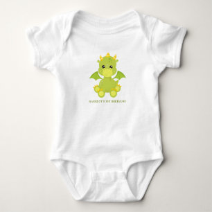 Süßer Junge Drache 1. Geburtstag Baby Strampler