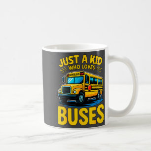 Süßer Junge liebt Schulbusse Kaffeetasse