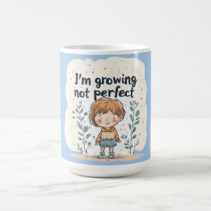 Süßer Junge wächst nicht perfekt Zurück zur Schule Kaffeetasse