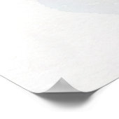 Süßer Junghirsch-Wasserfarben-Kunstdruck Poster (Ecke)