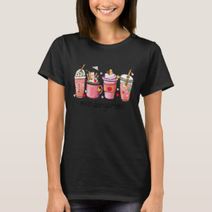 Süßer Kaffee-Latte-Kindergärtnerin zum Valentinsta T-Shirt