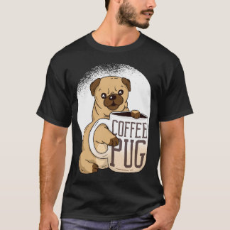 Süßer Kaffeemops-Liebhaber T-Shirt
