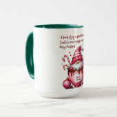 Süßer Kakao-Santa-Gnom Tasse (Vorderseite Links)