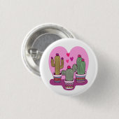 süßer Kaktus Button (Vorne & Hinten)