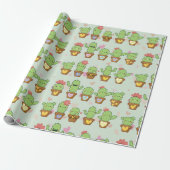 Süßer Kaktus Geschenkpapier (Ungerollt)