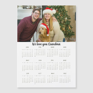 Süßer Kalender mit individuellem Foto Magnetkarte