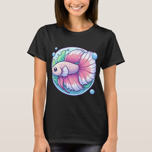 Süßer Kampffisch T-Shirt (Vorderseite)