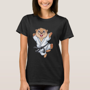 Süßer Karate Otter Martial Arts Lustig Für Kinder T-Shirt