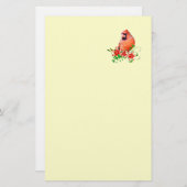 Süßer Kardinal Briefpapier (Vorne/Hinten)