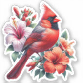 Süßer Kardinalvogel-Aufkleber Aufkleber (Vorderseite)