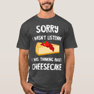 Süßer Käsekuchen Funny Cheese Kuchen Lover Dessert T-Shirt