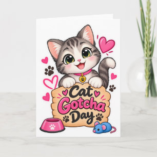 Süßer Katzen-Gotcha-Tag Karte