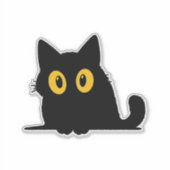 Süßer Katzenaufkleber – Ansprechendes Design Aufkleber (Vorderseite)