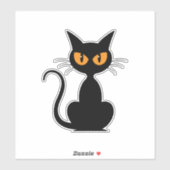 Süßer Katzenaufkleber Aufkleber (Blatt)