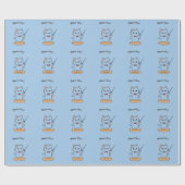 Süßer Katzenorchesterdirigent Geschenkpapier (Flach)