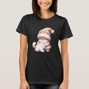 Süßer Katzenvater-Gnom-Grafik für Katzenliebhaber T-Shirt