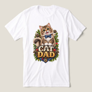 Süßer Katzenvater Lustiger Fluffiger Katzenpfotena Tri-Blend Shirt