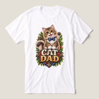 Süßer Katzenvater Lustiger Fluffiger Katzenpfotena Tri-Blend Shirt
