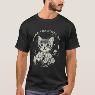 Süßer Katzenzorn Konsumiert Mich Lustige Sarkastis T-Shirt