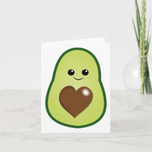 Süßer Kawaii-Avocado für allgemeinen Gebrauch Karte