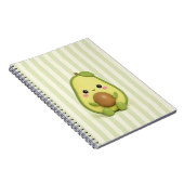 Süßer Kawaii-Avocado-Spiralblock Notizblock (Rechte Seite)