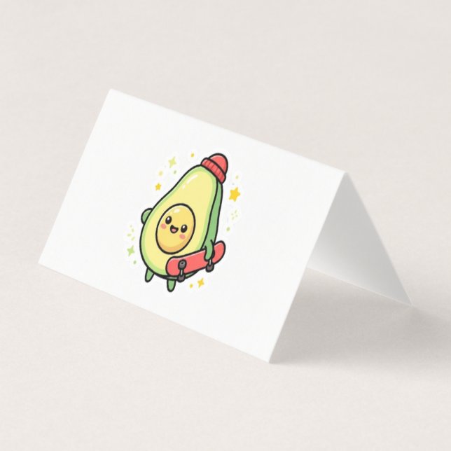 Süßer Kawaii-Avocadobabymagnet. (Vorderseite)