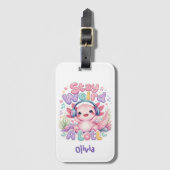 Süßer Kawaii Axolotl Gepäckanhänger (Vorderseite Vertikal)