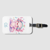 Süßer Kawaii Axolotl Gepäckanhänger (Vorderseite (Horizontal))