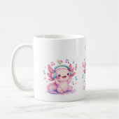 Süßer Kawaii Axolotl Kaffeetasse (Links)