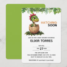 Süßer Kawaii-Babydinosaur schlüpft