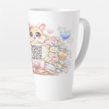 Süßer Kawaii benutzerdefinierter QR-Code Katze Pas