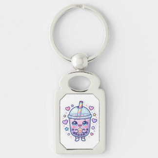 Süßer Kawaii-Boba-Milchtee-Chibi-Schlüsselanhänger Schlüsselanhänger