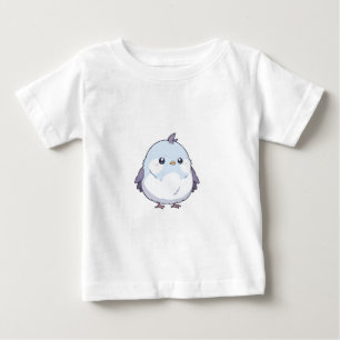 Süßer Kawaii dicker Vogel Cartoon - Liebliches Pas Baby T-shirt